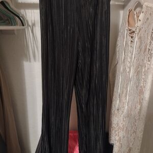 Elegant Black Wide Leg Women's Pants